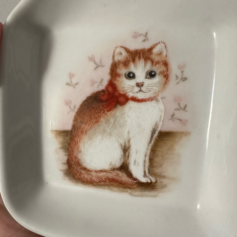 Vintage Otagiri Ceramic Japan Cat Spoon Rest